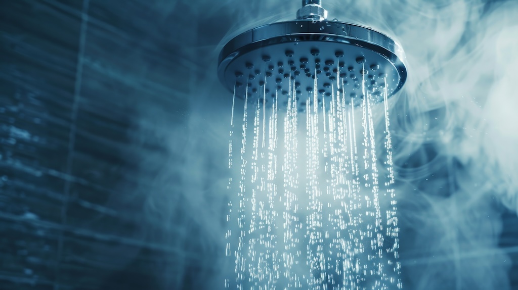 hot water shower